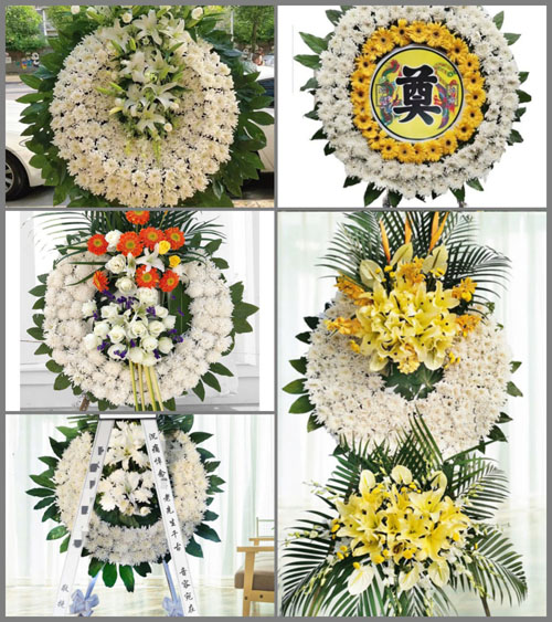 山东青岛平度市旧店镇后寨子村花圈速递